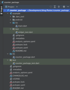 Flutter Package Folder Structure